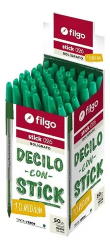 BOLIGRAFO FILGO STICK  VERDE MEDIUM